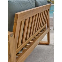 Salon bas de jardin - Olive - Bois d'acacia - 4 places - Aracaju(m-6)