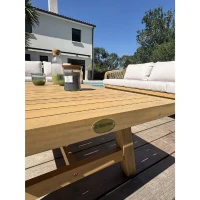 Salon bas de jardin - Bois d'acacia - 7 places - Serena(m-3)