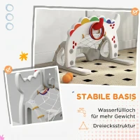 AIYAPLAY Coș de Baschet pentru Copii 5 în 1 cu Înălțime Reglabilă, Poartă de Fotbal și Golf, Vârsta 3-6 Ani(m-7)