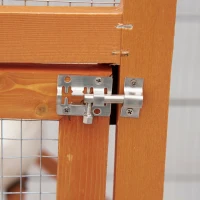 PawHut Cotet pentru Păsări Exterior din Lemn cu 2 Uși și Tava Extensibilă 68×63×165 cm(m-12)