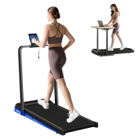 SPORTNOW Bandă de Alergat Pliabilă cu Inclinare Reglabilă, Viteză 1-10 km/h, Display LED și Telecomandă, Negru(m-11)