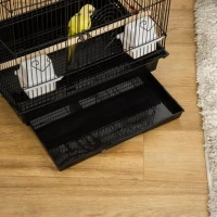 PawHut Colivie pentru Pasari cu Scarita, 46x36x100 cm, Neagra(m-10)