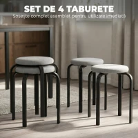 HOMCOM taburet taburete pufuri(m-4)
