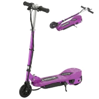 HOMCOM Foldable Electric Kids Scooter, Ride-on for Ages 7-14 Years, Purple(m-10)