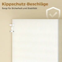 HOMCOM 170 cm Küchenschrank, Moderner Schrank mit offenem Fach, verstellbaren Regalen, Naturholz-Optik(m-6)
