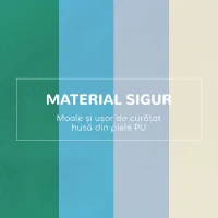 HOMCOM Set 4 Blocuri de Construcții Moi pentru Copii cu Vârsta de 1-3 Ani, Modulabile, Multicolor(m-7)