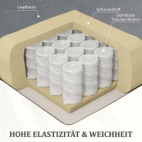 HOMCOM Fotoliu Recliner cu 8 Puncte de Masaj și Buzunar pentru Depozitare, din Piele Ecologică și Oțel, 90x95x103 cm, Gri(m-6)