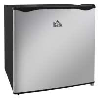 HOMCOM Mini Congelator 35L cu Raft Detasabil si Usa Reversibila, Mini Frigider din Otel si Plastic, 47x44.2x48.8cm, Alb
