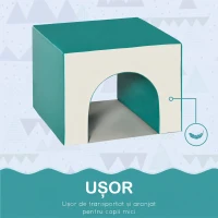 HOMCOM Set 4 Blocuri de Construcții Moi pentru Copii cu Vârsta de 1-3 Ani, Modulabile, Multicolor(m-6)