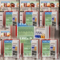 HOMCOM Frigider Compact 91L Ușă Reversibilă cu Congelator și Temperatură Reglabilă, Roșu(m-4)