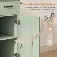 HOMCOM cărucior mobil dulap organizator(m-7)