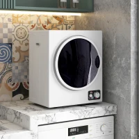 HOMCOM Mini Wäschetrockner 4 kg mit 4 Programme, 2 Heizstufen, Sterilisation bis zu 65℃ 850W für Kleidung(m-2)