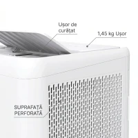 HOMCOM Aparat de aer condiționat portabil 1250W cu 5 moduri și timer 24h, 35.5x35x70 cm, alb(m-9)