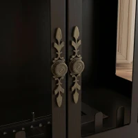 HOMCOM Șemineu pe Bioetanol din Oțel Inoxidabil cu Arzător de 0,9L pentru 3 Ore de Funcționare, 55x31x55cm, Negru(m-8)