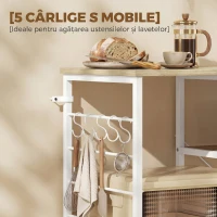 HOMCOM stație de cafea multifuncțională pentru depozitare(m-5)