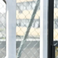 HOMCOM Basketballständer mit Rollen 83x55cm Rückwand, Mobiler Basketballkorb mit Ständer, verstellbare Korbhöhe 156 bis 210 cm, Basketballanlage für Jugendliche, fürs Außenbereich(m-8)