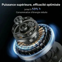 HOMCOM Ventilateur colonne silencieux 28dB, vitesse 8m/s, ventilateur tour chambre, 12 vitesses, 4 modes, minuterie 12H, noir(m-4)