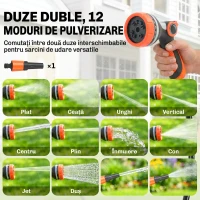 Outsunny furtun retractabil, suport furtun, role pentru furtun(m-7)