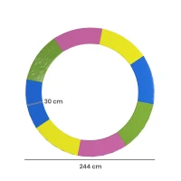 SPORTNOW Ersatz-Randabdeckung für Trampoline, wasserfest, reißfest, Ø244 cm, bunt(m-3)