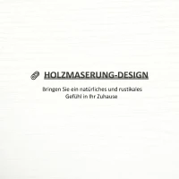 HOMCOM Set de 3 rafturi de perete pentru depozitare din lemn, 80x18x18 cm, alb(m-5)