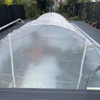 Outsunny Poly Tunnel for Garden, Walk-in Polytunnel with Door and Roll Up Windows, 6 x 3 x 2 m, White(m-11)