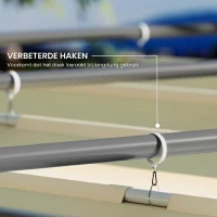 Outsunny 3 x 3 m Tuin-Pergola met Inklapbaar Dak, Paviljoen, Baldakijn voor Schaduw, UPF30+, Beige(m-5)