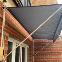 Outsunny 3x1.5m  Adjustable Outdoor Aluminium Frame Awning Grey(m-10)
