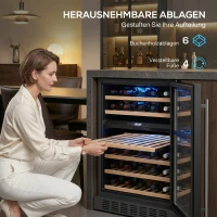 HOMCOM frigider compact adâncime mică 40 vitrină(m-6)
