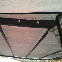 Outsunny 3x3m Metal Pergola with Canopy Garden Awning for Garden Parties, Grey(m-10)