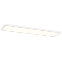HOMCOM Juego de 4 Lámparas de Techo Color Regulable con Interruptor DIP y de Pared 3000K/4000K/6000K 120x30x3,7 cm Blanco(m-9)