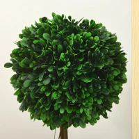 Homcom Set 2 Plante Artificiale – Frunze de Santal, Design Bila Decorativa(m-7)