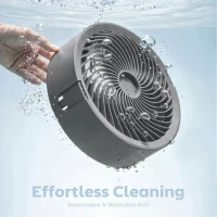 HOMCOM 20 dB Silent Standing Fan for Bedroom, 44" Pedestal Fan with 90° Oscillating, 8 Speeds and LED Light, Grey(m-8)