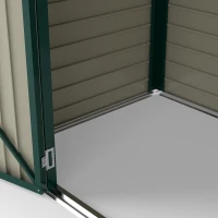 Outsunny 3.7 x 7.9ft Galvanised Steel Shed, with Latched Door and Padlock - Green(m-11)