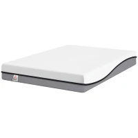 HOMCOM Saltea 140x200cm H3 mediu-firmă 20 cm Înălțime Ergonomică, Respirantă din spumă memory cu gel, OEKO-TEX & CertiPUR(m-6)