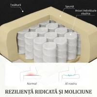 HOMCOM Fotoliu Relax Rabatabil Manual 160° cu Suport pentru Picioare, Fotoliu Ergonomic Tapițat cu Aspect de In pentru Dormitor, Birou, Living și Sufragerie, Negru(m-5)