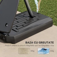 SportNow Cos Baschet Reglabil 2.4-2.9 m – Baza Stabila & Mobila(m-5)