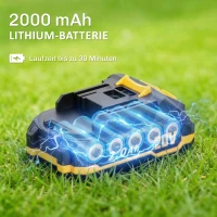 Outsunny Elektro Heckenschere Akku Elektrischer Heckenschneider mit 100 W Motorleistung Kabellos 51cm Schnittlänge ABS Orange(m-5)