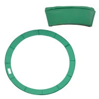 HOMCOM 12FT Replacement Trampoline Pad Thick Foam Safety Φ366cm Spring Cover Bounce Padding - Green(m-11)