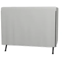 Outsunny Gartenmöbelabdeckung Abdeckung Schutzhülle für Outdoor-Möbel, 215 cm x 155 cm x 150 cm, Grau(m-9)