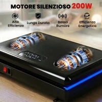 SPORTNOW Pedana Vibrante con 120 Livelli di Velocità e 5 Programmi(m-4)