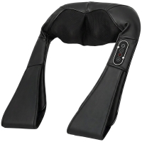 HOMCOM Nacken- und Rückenmassagegerät mit Wärme und 8 Shiatsu-Knoten, 3 Intensitäten 3D-Kneten Schwarz