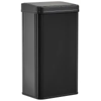 HOMCOM 50L Sensor Bin with Soft-Close Lid, Stainless Steel Automatic Touchless Motion Sensor Kitchen Bin, Black(m-1)