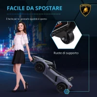 AIYAPLAY Auto Elettrica per Bambini da 3-5 Anni, Guida Dolce, Telecomando, Clacson, Plastica e Metallo, Grigio(m-8)