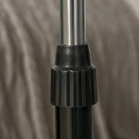 HOMCOM, Ventilator de Podea, Cu Telecomandă, Metal, Plastic,44,5 x 44,5 x 124 cm, Negru(m-9)