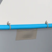 Outsunny Tenda Inflável 3 Pessoas Montagem Rápida Tenda de Camping Exterior com Bomba de Ar Janelas em Rede Teto Removível(m-6)