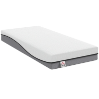 Homcom Colchón Muelles ensacados con Espuma Viscoelástica Infusionada con Té Verde 200X90X20 cm, Gris