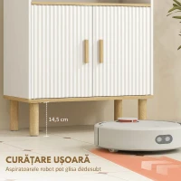 HOMCOM dulap multifuncțional joasă înălțime(m-7)