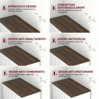 HOMCOM Bufet Bucătărie Modern cu 2 Uși și Raft Reglabil din Lemn, 80x39,7x80cm, Alb(m-5)