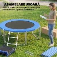 SPORTNOW trambulină elastică, trambulină, covor elastic, trambulină elastică de grădină, trambulină cu plasă(m-8)