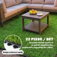 Outsunny gazon sintetic plăci modulare(m-7)